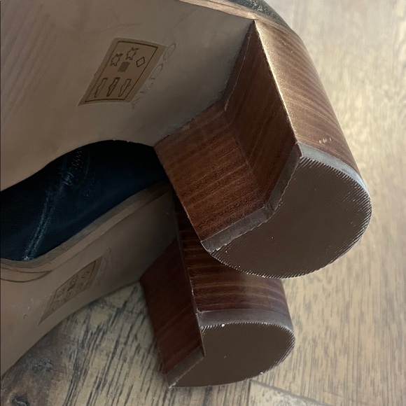 Aldo Black Leather Ankle Boots Size 8 - Picture 12 of 12